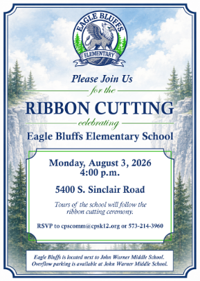 Ribbon Cutting at Eagle Bluffs Invitation